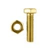 Pinnacle M8 x 30mm Yellow Zinc Hi Tensile Hex Bolt And Nut - 4 Pack