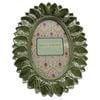 Urban Resin/Wood Oval Leaf Photo Picture Frame 4x6in 22x18cm Green