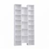 Artiss Bookshelf Display Shelves CD DVD Storage Rack Tall Bookcase White