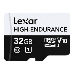 Lexar 32GB High-Endurance MicroSDHC UHS I C10 UHS Memory Card [LMSHGED032G-BCNNG]