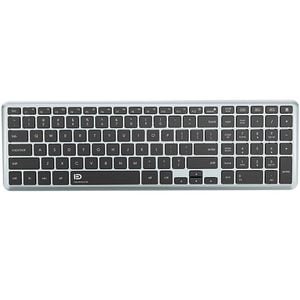 Rechargeable Wireless Dual Bluetooth Keyboard - Black