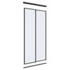 Lugna 2400 x 1200mm Black Melamine Wardrobe Double Sliding Doors