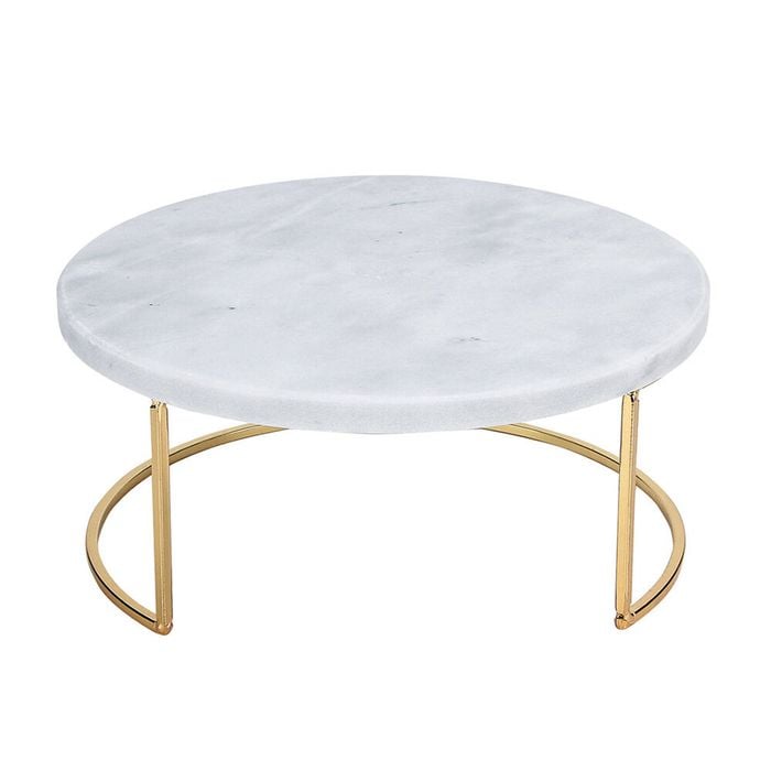 NF Living Stacked Serving Tray Large Display 20x9 Top Gold Frame