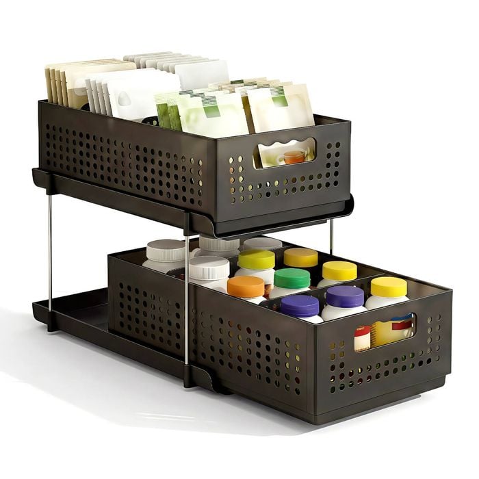 Artiss Under Sink Organizer with Removable Baskets