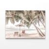 Beach Hut & Palm Trees  Print 100% Australian Made 150 x 100cm  (Acrylic)