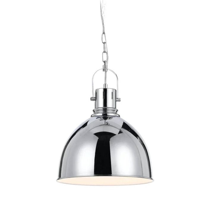 Telbix Market Modern Pendant Hanging Lamp Light Metal Chrome