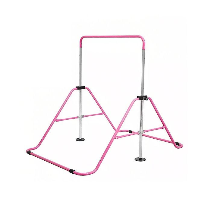 Fitness Master Kids Gymnastics Bars Training Horizontal Bar Monkey Kip Bar Pink
