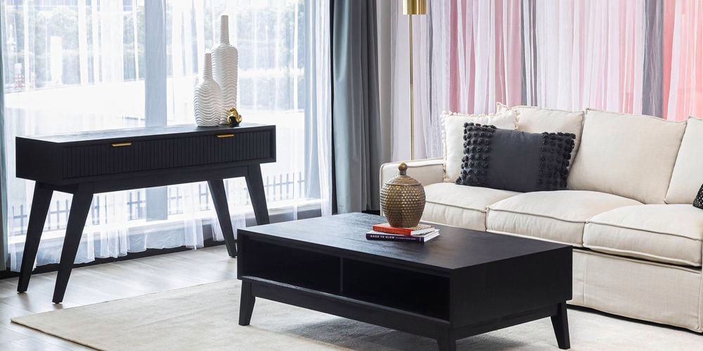 Lova console and coffee table