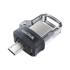 Sandisk Ultra Otg Usb Drive – 16gb Dual Connector – Clear Design – Compact & Reliable