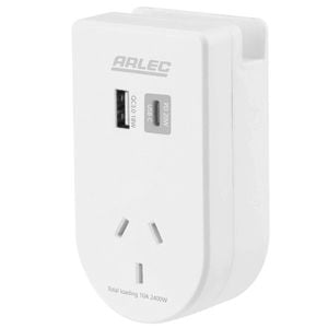 Arlec Power Adaptor with Integrated Phone Mount and USB PD20W