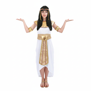 More Than Party Adult White and Gold Egyptian Queen Costume M/L