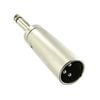 3 Pin XLR MIC male to 1/4 inch 6.35mm Mono Unbalanced Plug Adaptor Connector