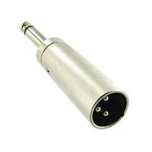 3 Pin XLR MIC male to 1/4 inch 6.35mm Mono Unbalanced Plug Adaptor Connector