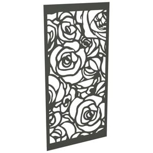 ProtectorAl 300-1200 x 1201-2400mm Woodland Grey Roses Unframed Solid Aluminium Decorative Panel 