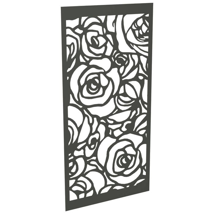 ProtectorAl 300-1200 x 1201-2400mm Woodland Grey Roses Unframed Solid Aluminium Decorative Panel 