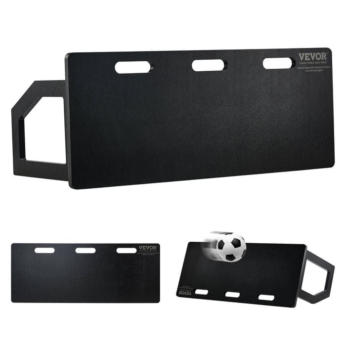 VEVOR 100x40cm Soccer Rebounder Board Black with 2 Angles Rebound HDPE for Training Equipment