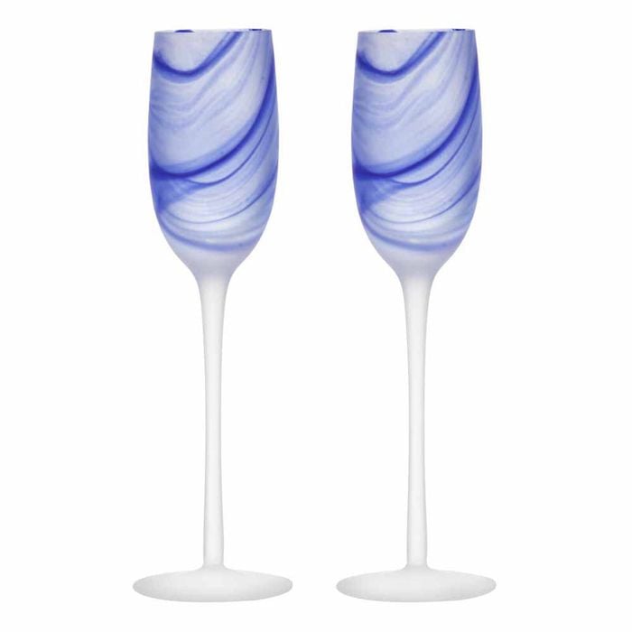 Tempa Skylar Set of 2 Champagne Glasses - Ocean