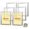 VEVOR Screen Printing Kit White 6 Pieces Aluminum Silk Frames with 160 Count Mesh