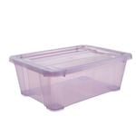 All Set 10L Purple Translucent Modular Storage Container
