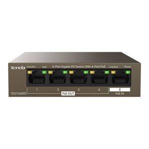 Tenda Teg1105pd 5-port Network Switch Gigabit Power Delivery With 4-port Poe+