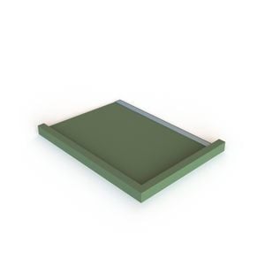 Stein 1200 x 900mm QuickTile Right Hand Channel Drain 2-Sided Tray