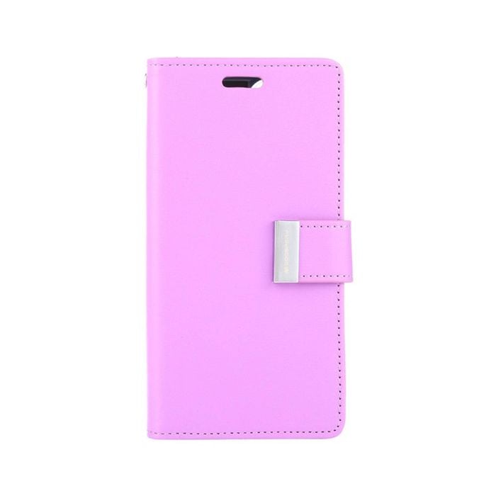 Goospery Rich Diary Case for iPhone 14 Pro Max - Purple