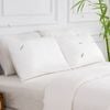 LINENOVA 100% Bamboo Pillow cases Slip Cover Pillowcase - White Single