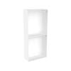 Lugna 2048 x 900 x 380mm White Double Hanging Robe Insert