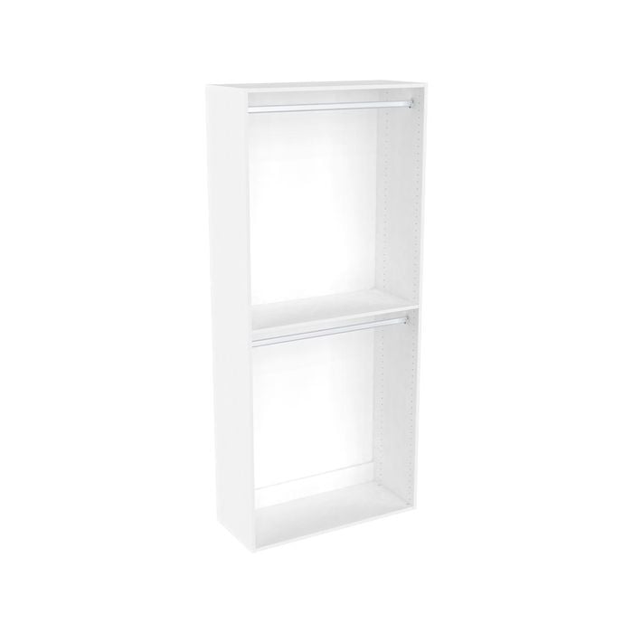 Lugna 2048 x 900 x 380mm White Double Hanging Robe Insert
