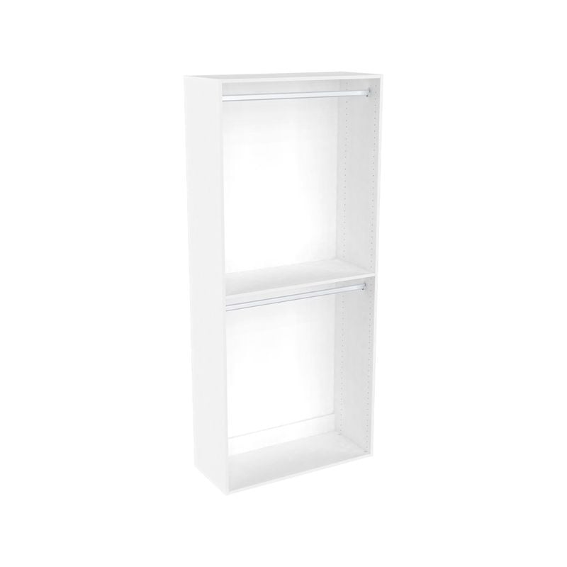 Lugna 2048 x 900 x 380mm White Double Hanging Robe Insert