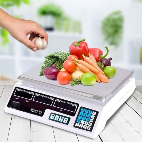 SOGA 40kg Digital Commercial Kitchen Scale White Bunnings Australia