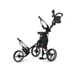 Costway Foldable Golf Buggy Trolley 3 Wheels Golf Club Push Cart Black