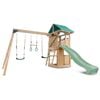 Lifespan Kids Montrose Swing Set & Play Centre with 2.2m Pastel Green Slide 
