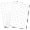 30pk Quartet Flex Double-sided Board A4 Grid/plain Frameless Gloss Whiteboard