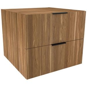Lugna 512 x 600 x 580mm Cove 2 Drawer Storage Cabinet