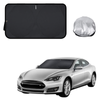 Front Windscreen Sun Shade for Tesla Model S 2014 - 2021 - Standard 150 x 85 cm - Black