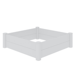 Rapid 1200 x 1200 x 338mm White PVC Raised Garden Bed