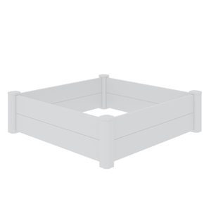 Rapid 1200 x 1200 x 338mm White PVC Raised Garden Bed