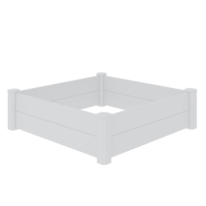 Rapid 1200 x 1200 x 338mm White PVC Raised Garden Bed