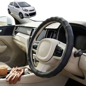 Australian Goose Steering Wheel Cover for Kia Picanto 2011 - 2016 (TA) Circle Black
