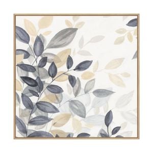 Artey | Fall Blooms I - Framed Canvas - Natural Frame - 120 x 120cm