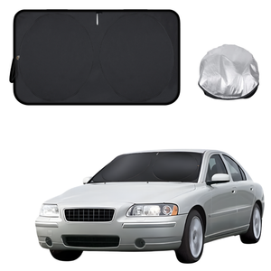 Front Windscreen Sun Shade for Volvo S60 2000 - 2009 (Mk I, Mk I Facelift) - Standard 150 x 85 cm - Black
