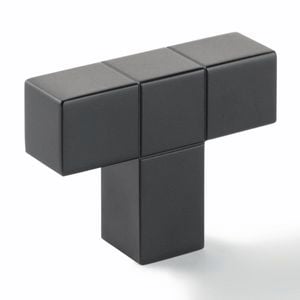 Hafele 46 x 34mm Black Anodised Cabinet Knob
