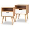 ALFORDSON 2x Bedside Table White
