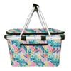 Sachi Insulated Lightweight Carry Basket W/ Lid 49x27x25cm Botantical