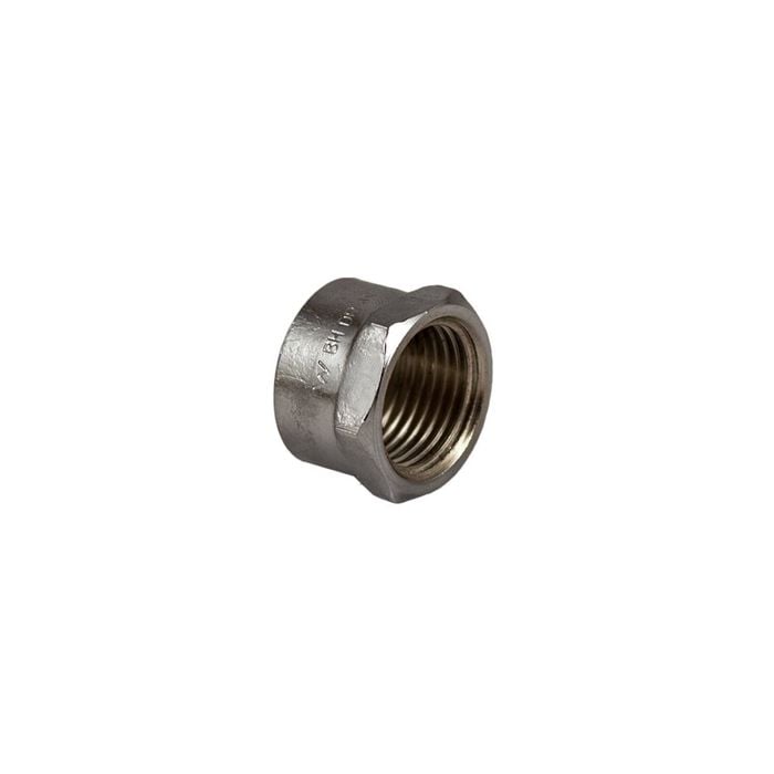 Brasshards 20mm Chrome Plated Brass Hex Cap LF