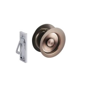 Gainsborough Aged Brushed Copper Round Passage Cavity Slider