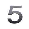 Sandleford 200mm Black Lorenzo House Number 5