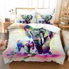 3D Watercolor Elephant Quilt Cover Set Bedding Set Pillowcases 131
