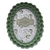 Urban Resin/Wood Lotti Petal Oval Frame 5x7in 22x18cm Sage Green